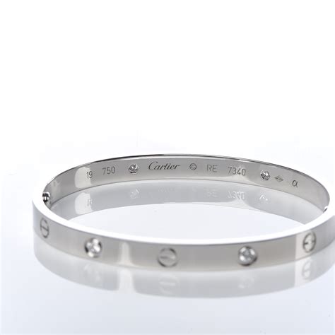 love bracelet white gold|18k gold love bracelet.